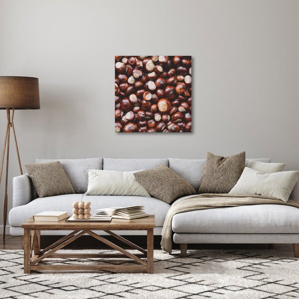 Obraz - Zralé kaštany (30x30 cm)