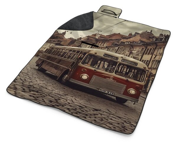 Sablio Plážová deka Historický autobus: 200x140 cm