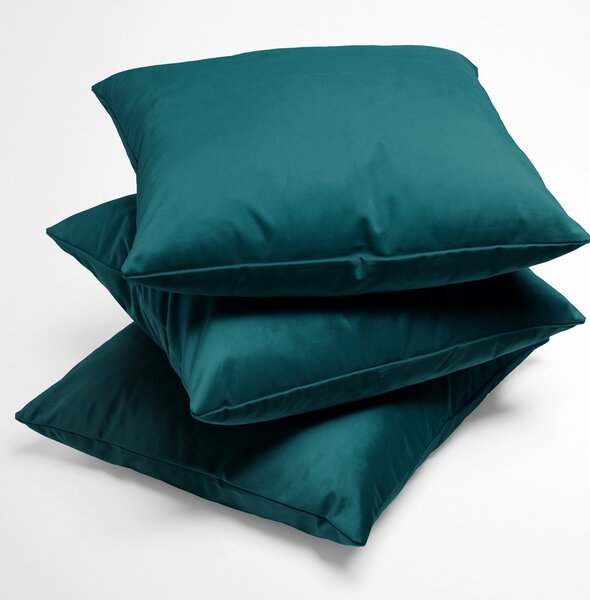 Biante Sametový povlak na polštář Velvet Premium SVP-025 Petrolejový 30 x 50 cm