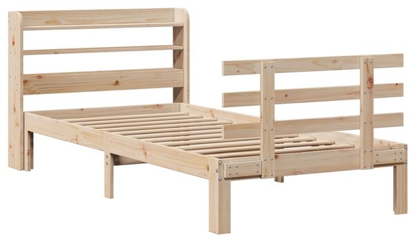 Rám postele s čelem 75 x 190 cm masivní borovice 3306837
