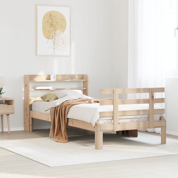 Rám postele s čelem 75 x 190 cm masivní borovice 3306837