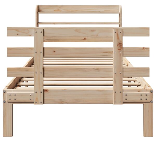 Rám postele s čelem 75 x 190 cm masivní borovice 3306837
