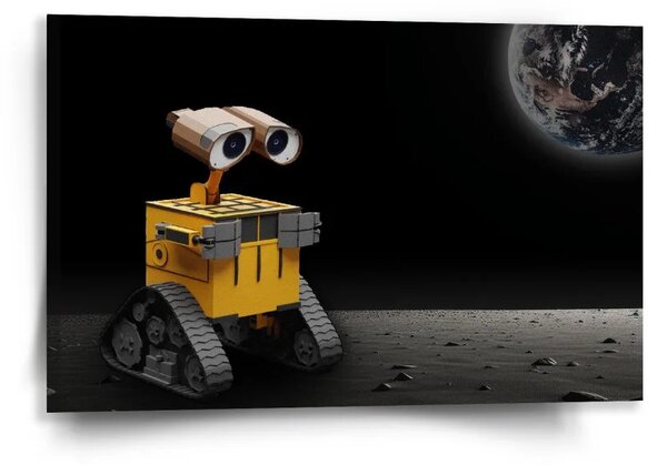 Sablio Obraz Wall-E robot Měsíc - 60x40 cm