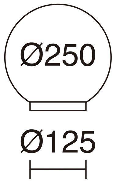 Dopo Glou E27 stojací lampa Ø200mm