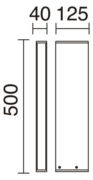 Cristher Turret LED sloupkové svítidlo antracitové 500mm3000K
