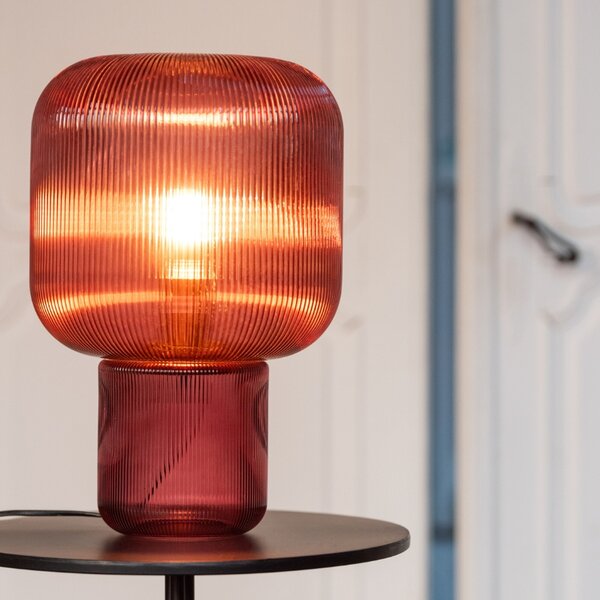 Skleněná stolní lampa J-line Gasina 29 cm