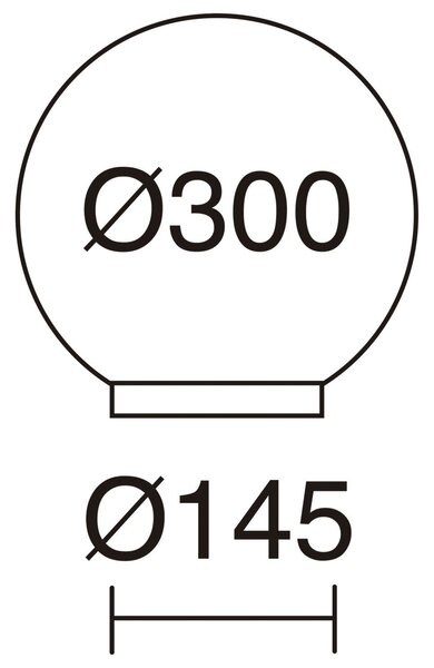 Dopo Glou E27 stojací lampa Ø200mm