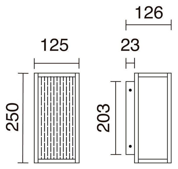 Dopo Simil Wall LED přisazené svítidlo