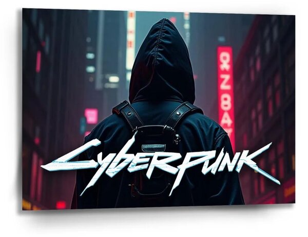 Sablio Obraz Cyberpunk 2077 Pohled do města - 90x60 cm