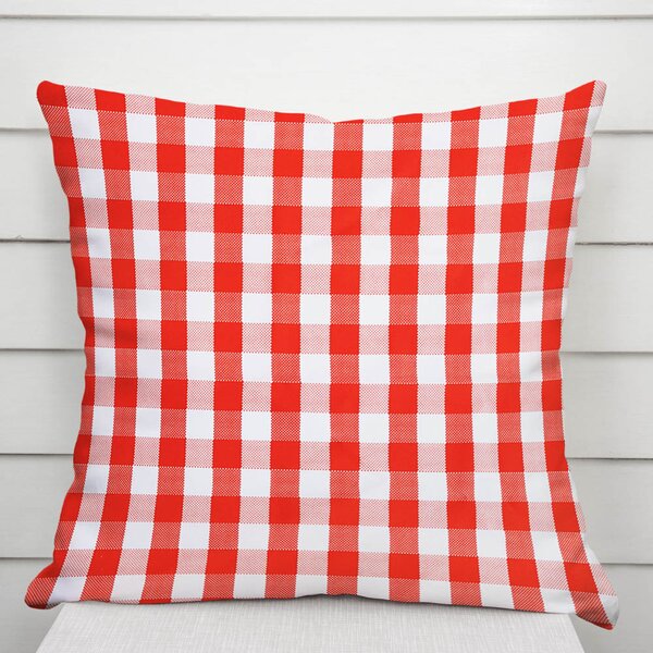 Biante Dekorační povlak na polštář TF-071 Červeno-bílá kostka 30 x 50 cm