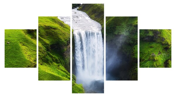 Obraz - Vodopád Skogafoss (125x70 cm)