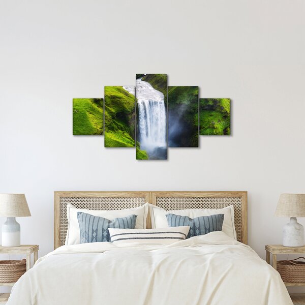 Obraz - Vodopád Skogafoss (125x70 cm)