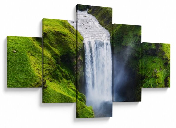 Obraz - Vodopád Skogafoss (125x70 cm)