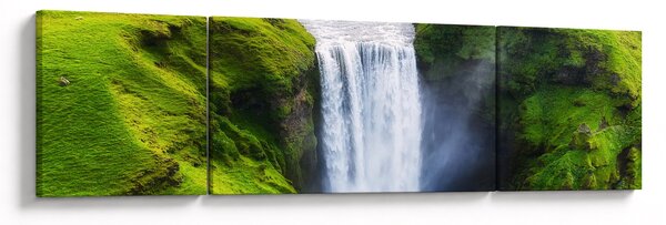 Obraz - Vodopád Skogafoss (170x50 cm)
