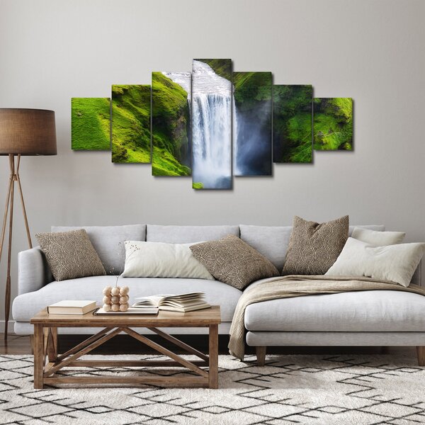 Obraz - Vodopád Skogafoss (210x100 cm)