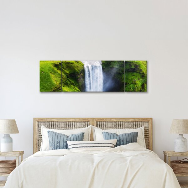 Obraz - Vodopád Skogafoss (170x50 cm)