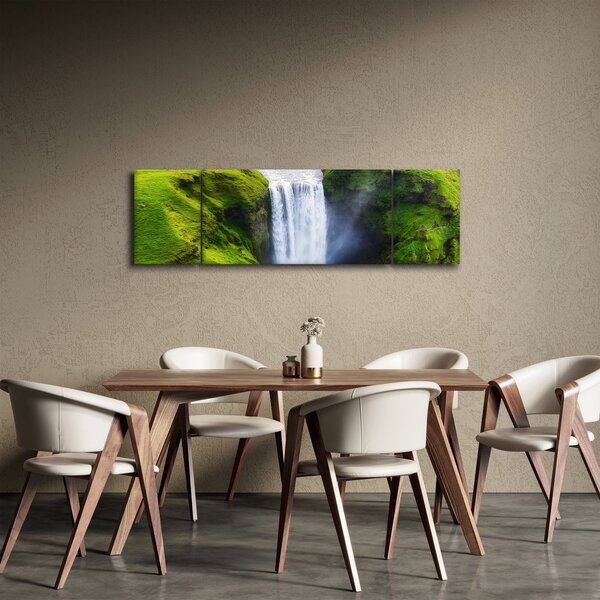 Obraz - Vodopád Skogafoss (170x50 cm)