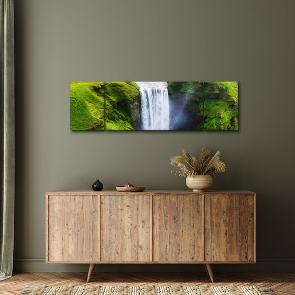 Obraz - Vodopád Skogafoss (170x50 cm)
