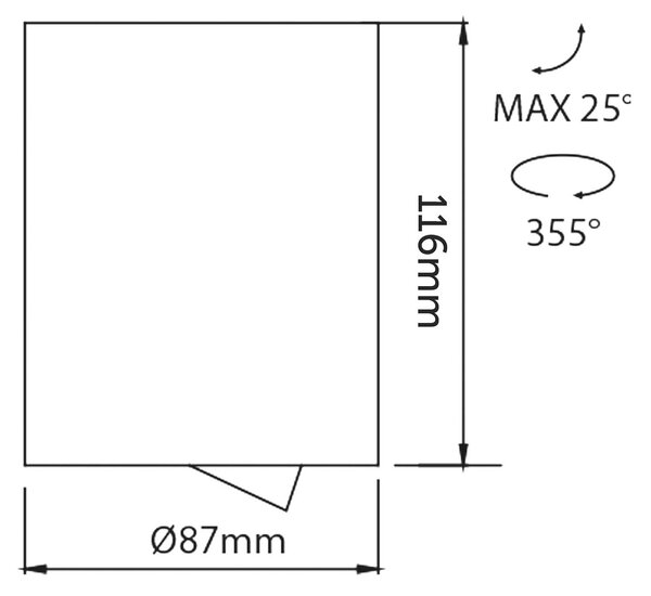 KARIZMA luce Dea Flora S LED přisazené svítidlo bílé 2700K