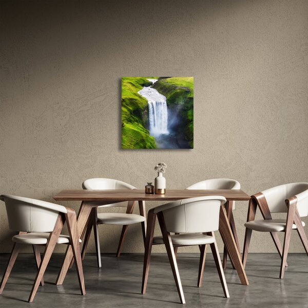 Obraz - Vodopád Skogafoss (30x30 cm)