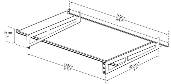 Strisky-polymer.cz BREM AIR – moderní hliníková stříška nad dveře 150cm a 205cm 150 cm