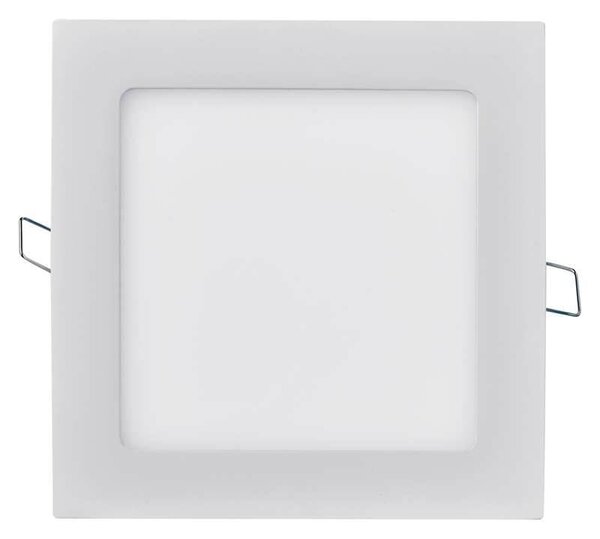 Vestavný LED panel, 12W, teplá bílá, 17x17cm, čtvercový, bílý