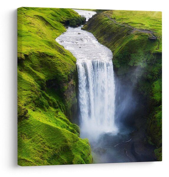 Obraz - Vodopád Skogafoss (30x30 cm)
