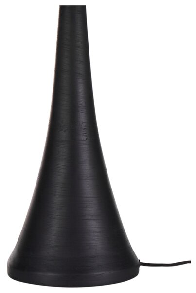 Stolní lampa PELLEJAS Mangové dřevo Černá