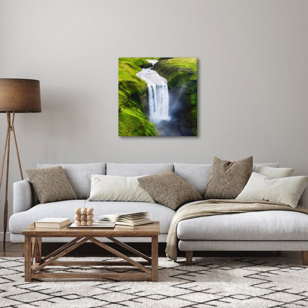 Obraz - Vodopád Skogafoss (30x30 cm)