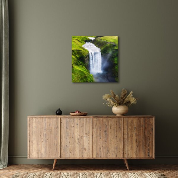 Obraz - Vodopád Skogafoss (30x30 cm)