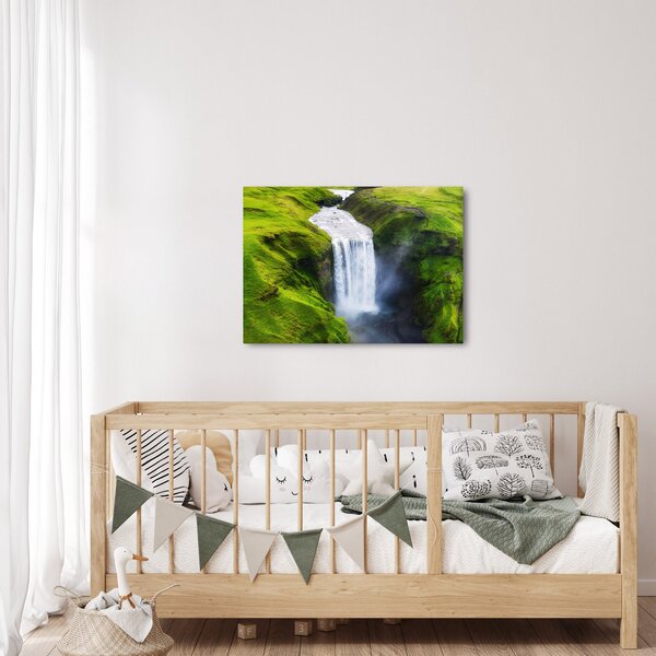 Obraz - Vodopád Skogafoss (70x50 cm)