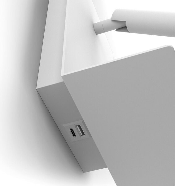 Exo Baltic USB LED nástěnné svítidlo bílé