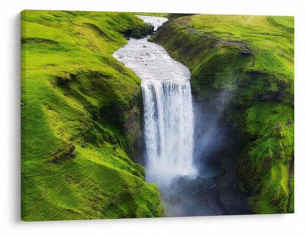 Obraz - Vodopád Skogafoss (70x50 cm)