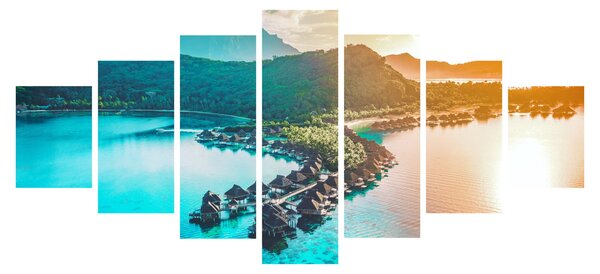 Obraz - Bora Bora (210x100 cm)