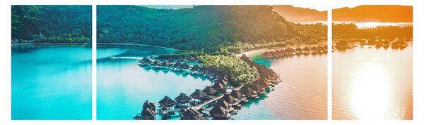 Obraz - Bora Bora (170x50 cm)