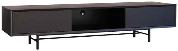 Take Me Home Černý dubový TV stolek Aurora 178 x 46 cm
