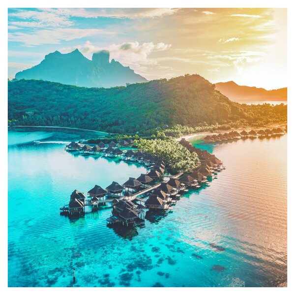 Obraz - Bora Bora (30x30 cm)