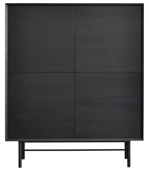 -25 % Dny MOMENTI– Take Me Home Černá dubová komoda Aurora 110 x 41 cm