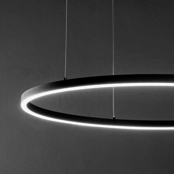 Ideal lux Oracle SLIM LED kruhové svítidlo černé Ø 500mm3000KNE