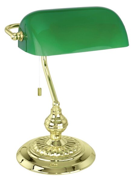 Bankovní stolní lampa BANKER, zelená Eglo BANKER 90967