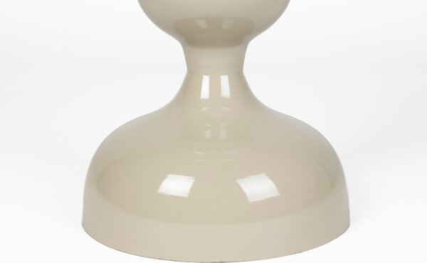 White Label Béžový kovový odkládací stolek WLL LARS 31 cm