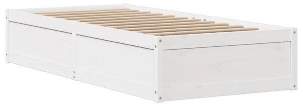 Rám postele s čelem bílý 75 x 190 cm masivní borovice 3307108