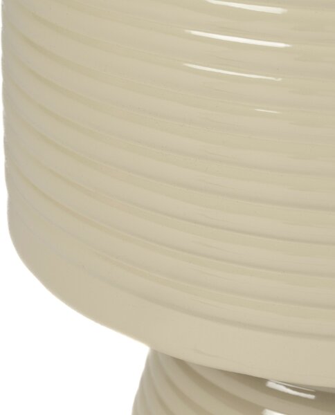 White Label Béžový kovový odkládací stolek WLL SVEN 35 cm