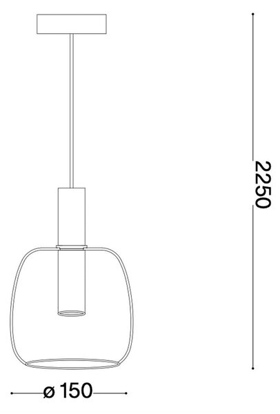 Ideal lux Coco LED závěsné svítidlo Coco 1