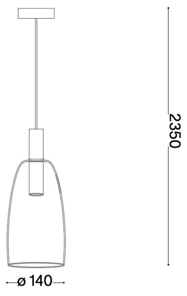Ideal lux Coco LED závěsné svítidlo Coco 1