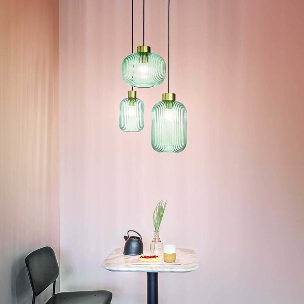 Ideal lux MINT E27 závěsné svítidlo Ø240Zelená