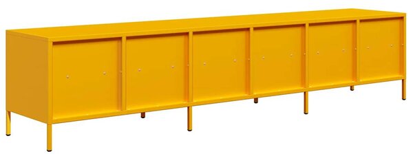 TV skříňka žlutá 202 x 39 x 43,5 cm ocel válcovaná za studena 3307152