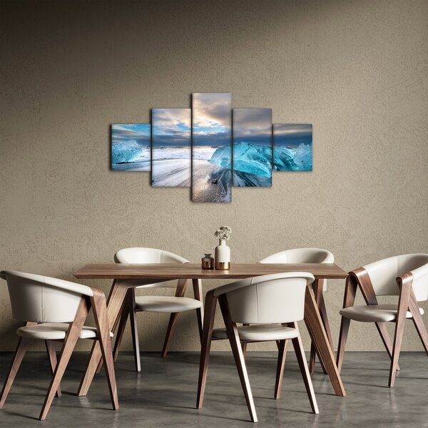 Obraz - Diamantová pláž (125x70 cm)