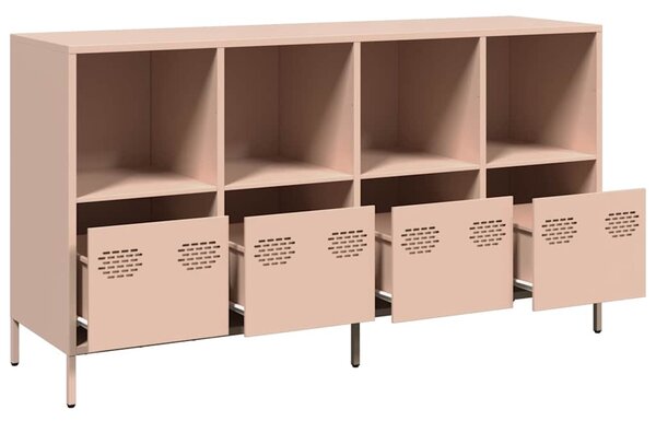 Příborník růžový 135 x 39 x 73,5 cm ocel válcovaná za studena 3307162