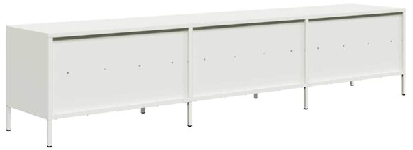 TV skříňka bílá 202 x 39 x 43,5 cm ocel válcovaná za studena 3307160